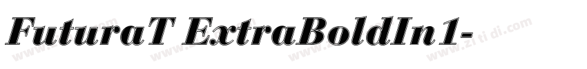 FuturaT ExtraBoldIn1字体转换